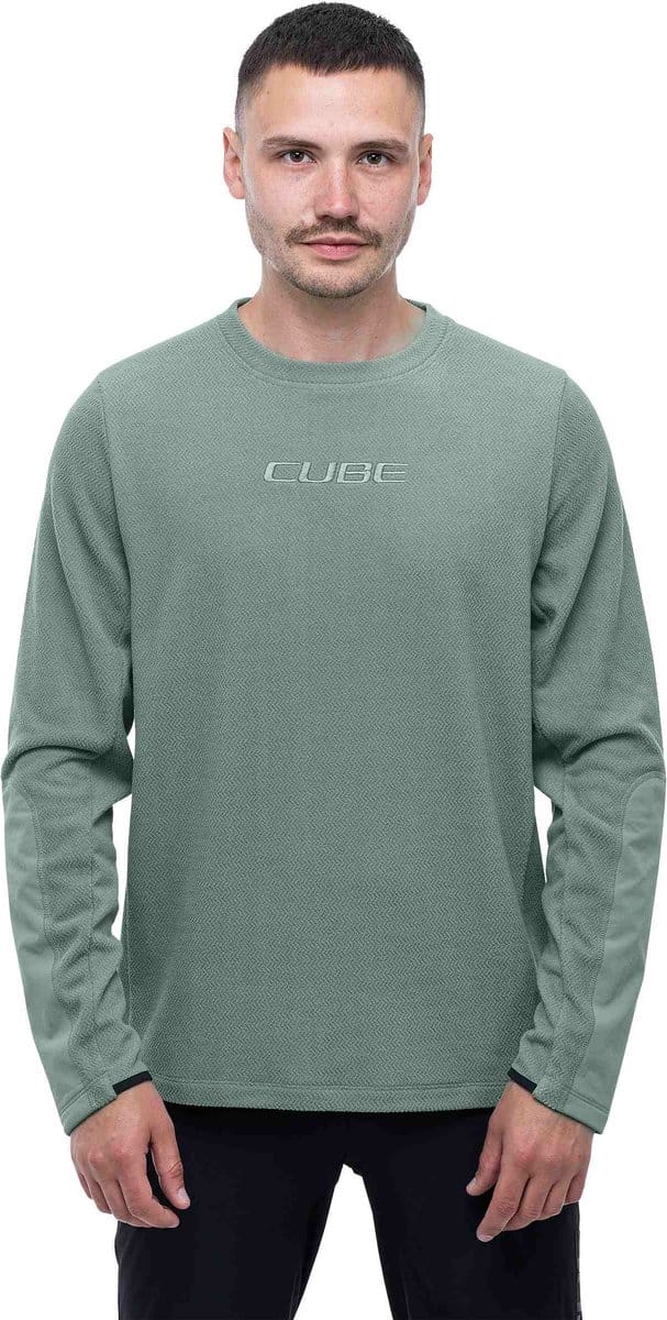CUBE Fietsshirt ATX FLEECE JERSEY L/S MINT XXL