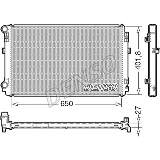 Radiator, motorkoeling DENSO DRM32048