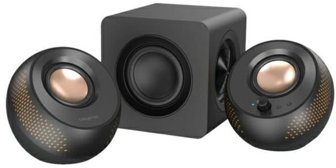 Creative Pebble X Plus - 2.1 Luidsprekersysteem - Zwart - Compact - Subwoofer