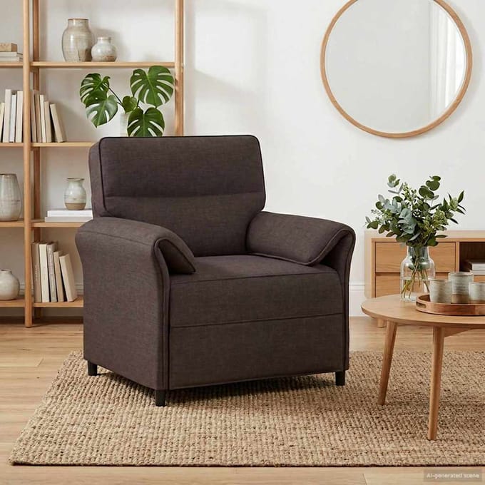 vidaXL - Bank - 100% - polyester - metalen - frame - MDF, - Multiplex