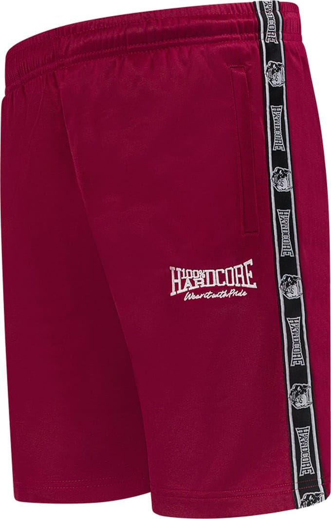 100% Hardcore Korte Trainingsbroek Essential Rood - Maat: M