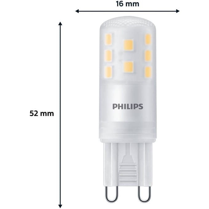 Philips 8720169302112 LED-lamp Energielabel E (A - G) G9 3.7 W = 40 W Warmwit 3 stuk(s)