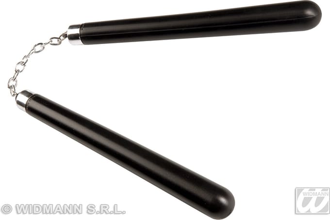 Widmann - Nunchaku - Zwart - Carnavalskleding - Verkleedkleding