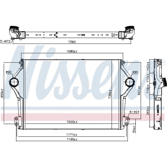 Intercooler NISSENS 961262