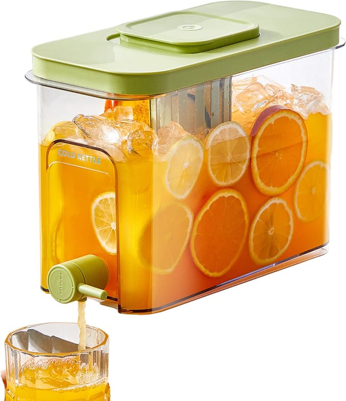 Solud® Waterkan 4L - Drankendispenser met kraantje - Karaf - Waterkaraf - Limonadetap - Watertapp