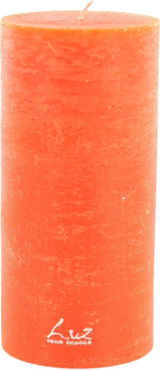 Rasteli Luz Your Kaars Cilinder Oranje D 9 cm H 19 cm