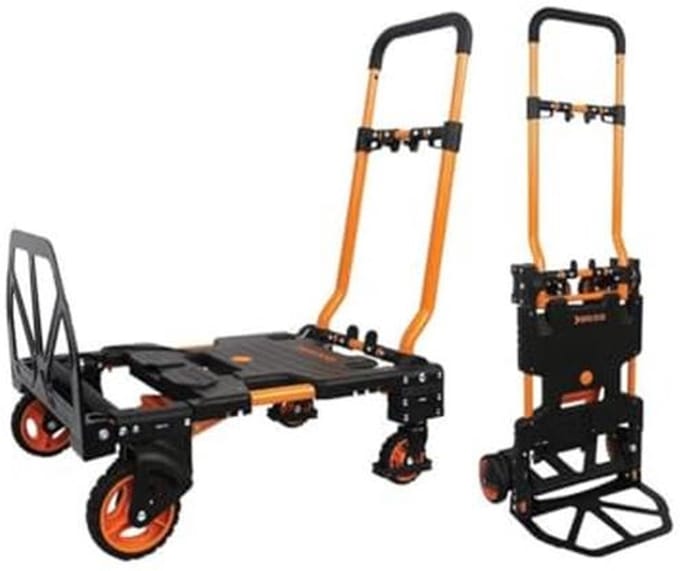 Vouwbare Handkar 136 kg - Professionele Trolley met Wielen