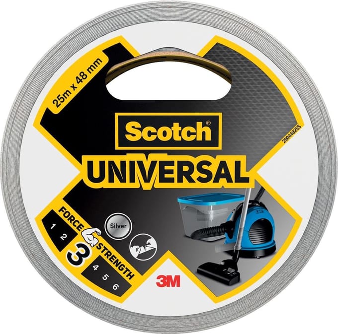 Scotch ducttape Universal | ft 48 mm x 25 m | zilver