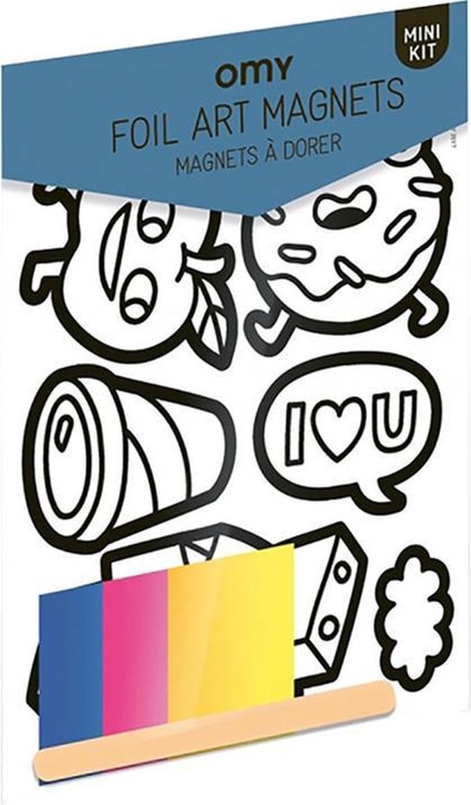 OMY - CREATIVE KIT - MINI KIT FOIL ART MAGNET  -