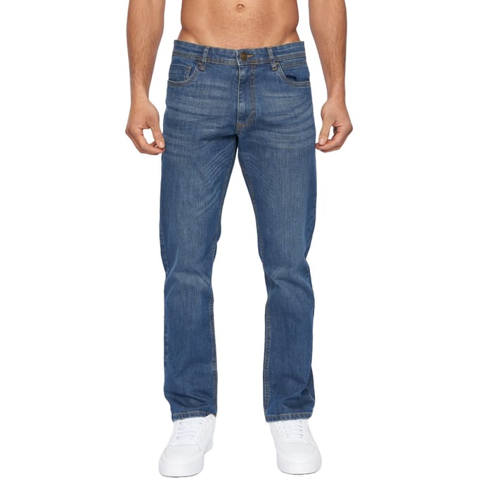 Duck and Cover Heren Hydras Straight Leg Jeans (Tussentijdse wasbeurt)