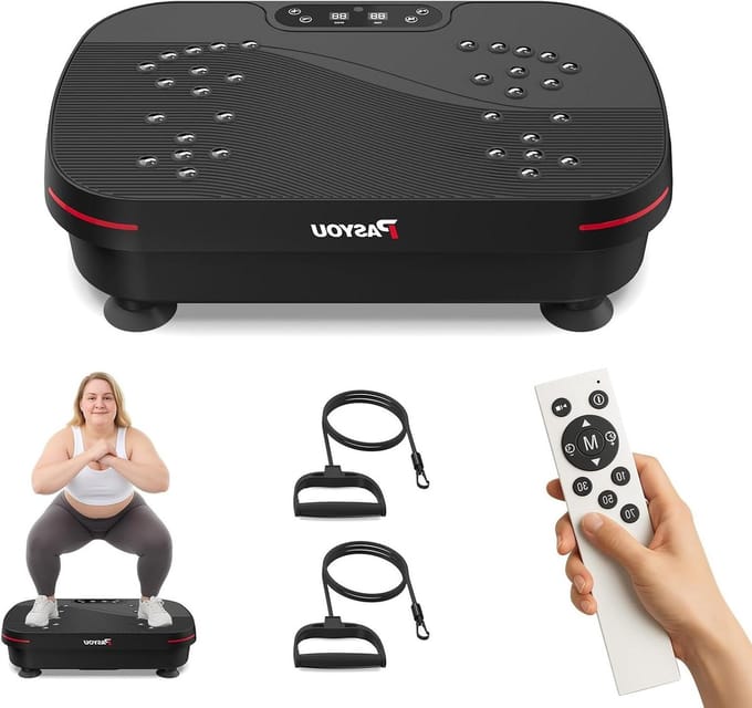 Trilplaat - Vibratieplatform - Thuisfitness - 99 Intensiteitsniveaus - 6 Kilogram - Zwart