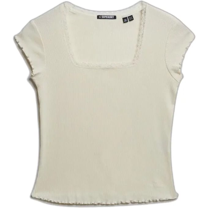 Superdry - Athletic Essentials T-shirt met vierkante hals - Dames - T-shirts