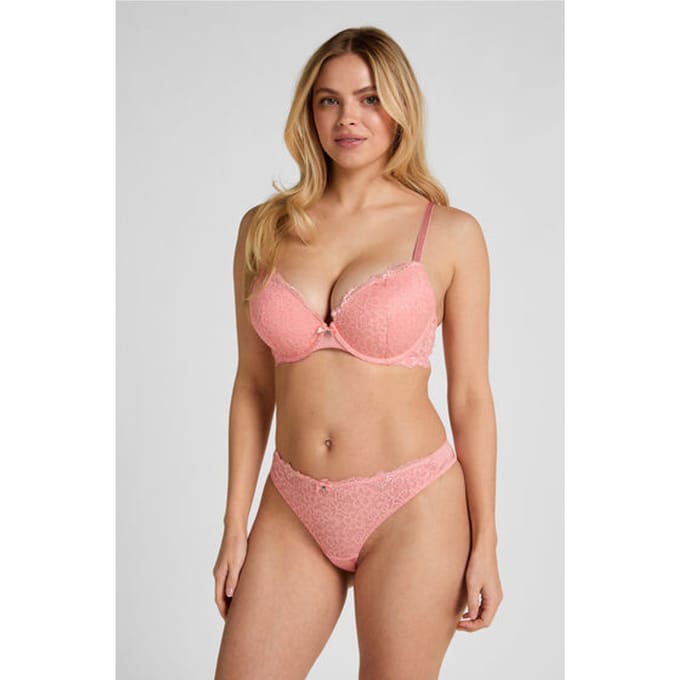 Hunkemöller Marine Thong Roze