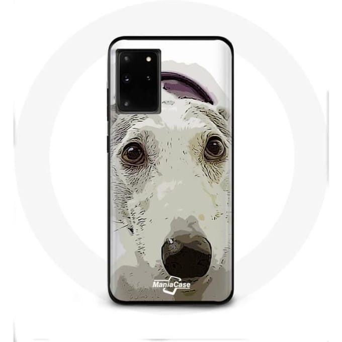 Case voor Samsung Galaxy S11 Plus Wit Pitbull Hond
