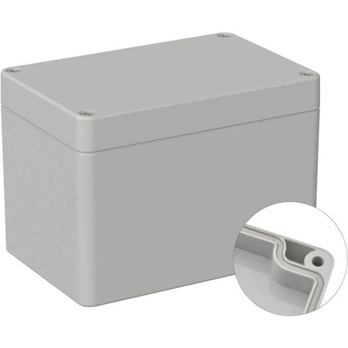 TRU COMPONENTS TC-9065648 Industriële behuizing 120 x 80 x 85 ABS Grijs-wit (RAL 7035) 1 stuk(s)
