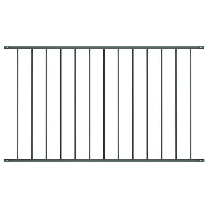 Panneau de clôture Woerden Acier thermolaqué 1,7 x 1 m Gris anthracite
