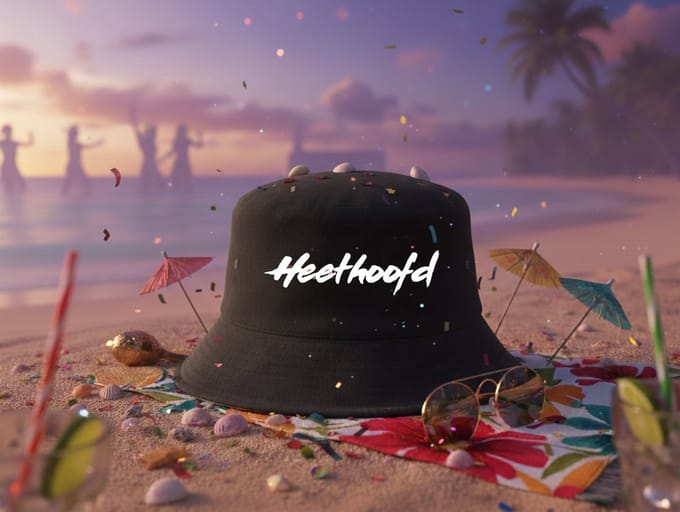 Heethoofd Bucket Hat | Black | Maat XL