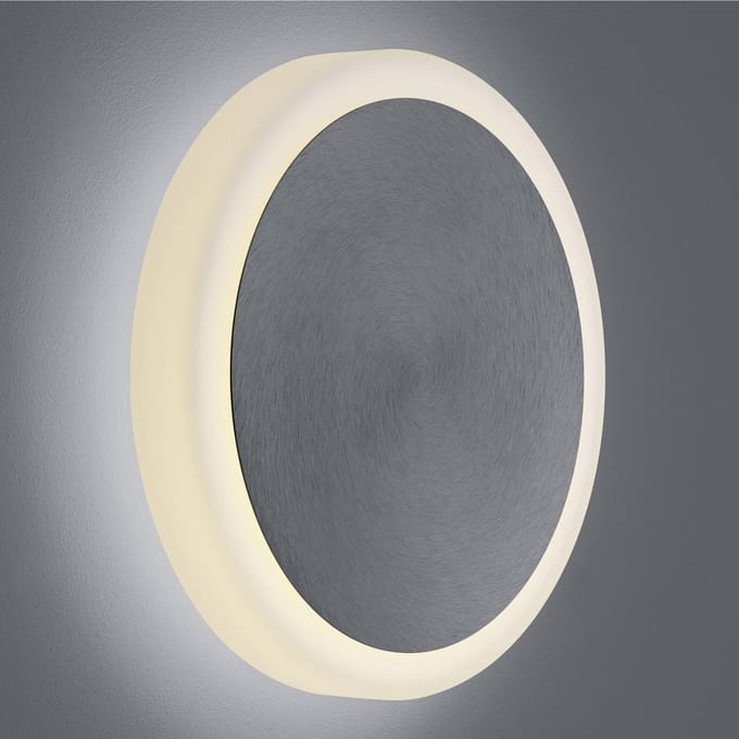 BANKAMP Button LED wandlamp, 33 cm, antraciet