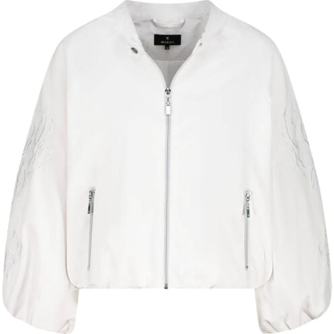 Monari  nylon jacket with embroidery 410535 105 cream