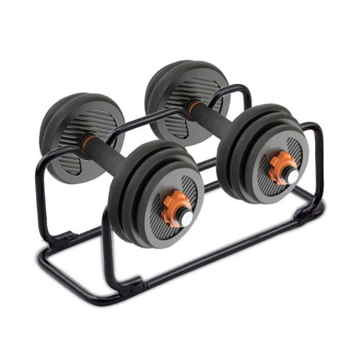Support de Rangement Compact pour Barres et Haltères, Support en Acier Renforcé pour Maison et Bureau noir
