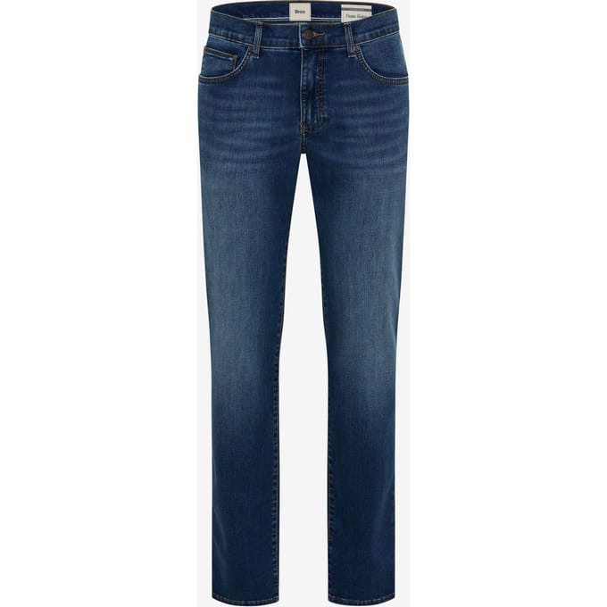 Brax Heren Jeans  Style CADIZ DARK BLUE USED, denim blauw regular, maat 36/36