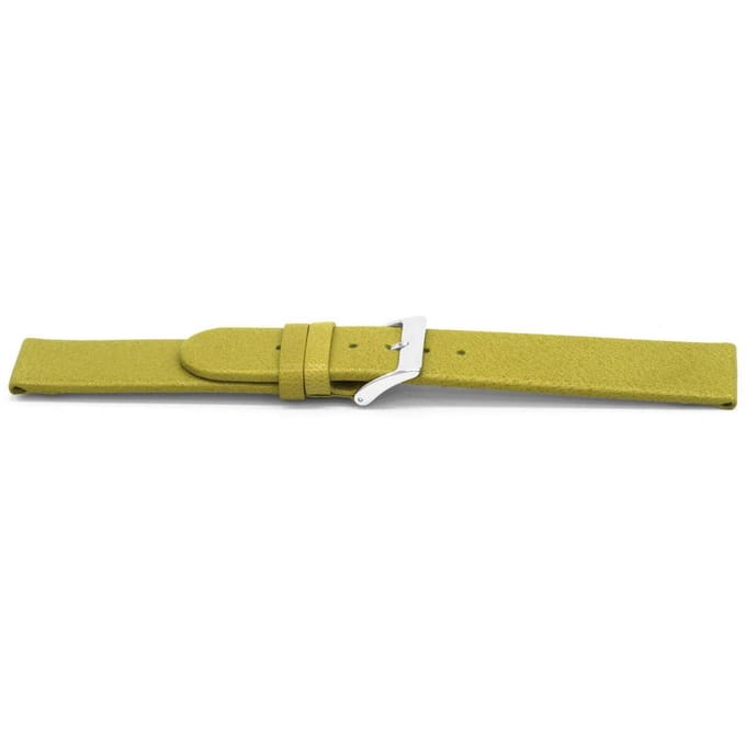 Unspecified Horlogeband G862 leder olijfgroen 20mm