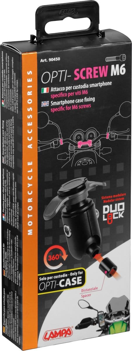 Optiline Opti-Screw Duo Lock - M6 Boutmontage voor Motor