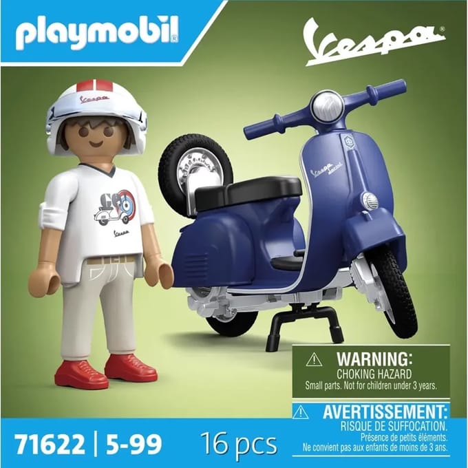PLAYMOBIL 71622 1969 Vespa 150 Sprint Veloce blauw Bouwsets