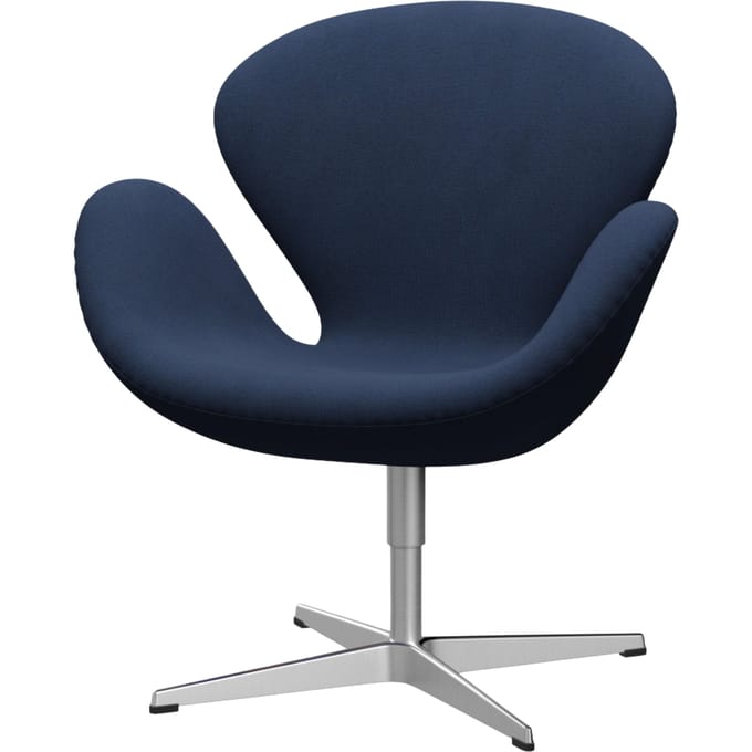 Fritz Hansen - Swan Chair - Christianshavn 1155 - aluminium - blauw
