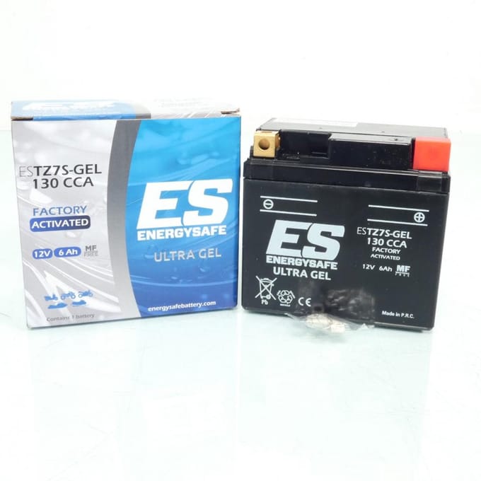 Batterie SLA Energysafe pour Scooter Sym 50 Red Devil 2003 à 2014 YTZ7S / 12V 6Ah Neuf