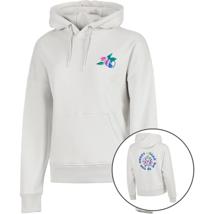 Quiet Please Crush TMTTC Sweater met capuchon Dames-lichtgrijs, blauw