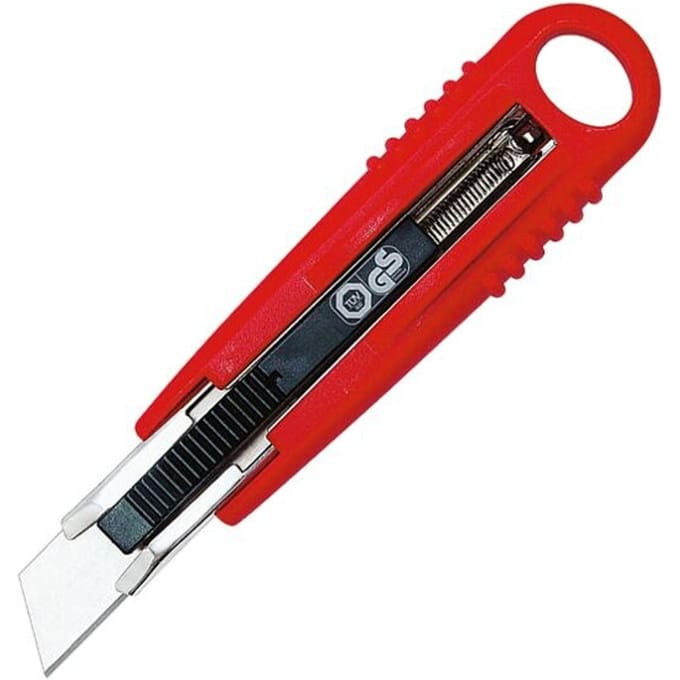Wedo - snijmes - standaard 18 mm, rood/zwart
