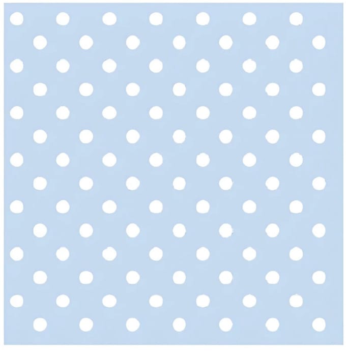 Ambiente Servetten - 20x stuks - met stippen - lichtblauw - 33 x 33 cm - papier