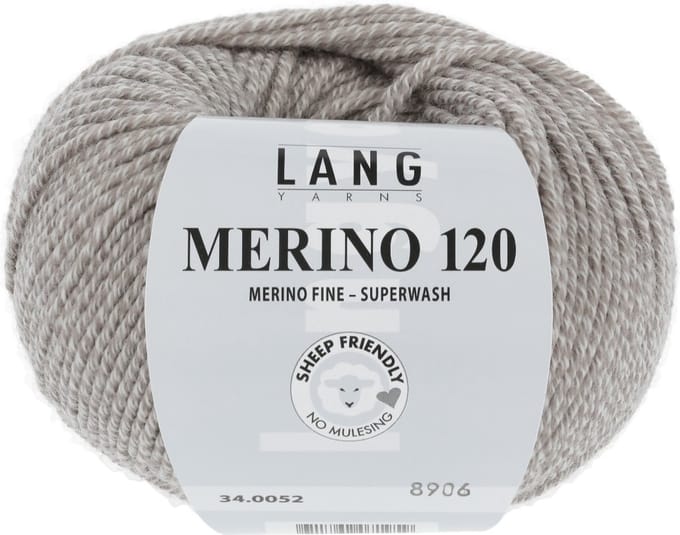 Lang Yarns Merino 120 - 52 wit-beige - Merinowol Garen