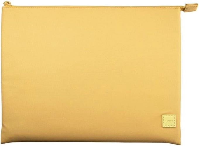 Uniq Lyon tas voor laptop 14, waterdicht RPET - geel
