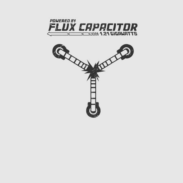 Back to the Future Powered By Flux Capacitor Dames T-shirt - Grijs - M
