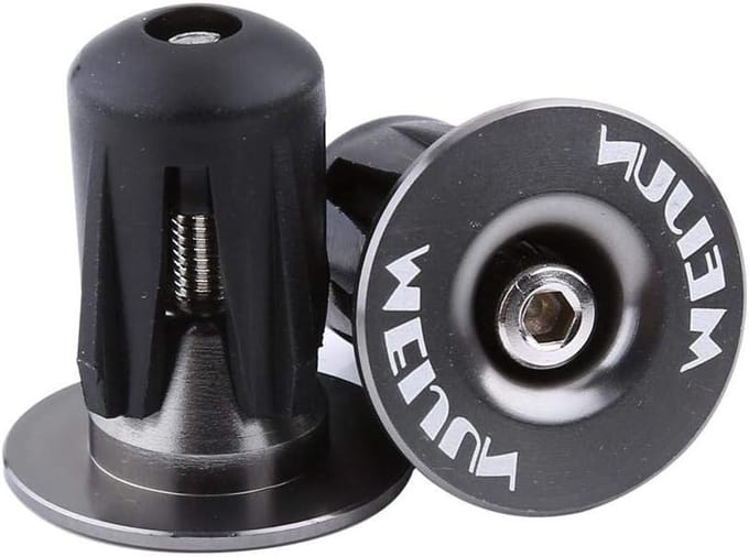 Fietsstuurdopjes - Stuurdoppen - Fietsen - Universele Pasvorm - 2 stuks - Titanium