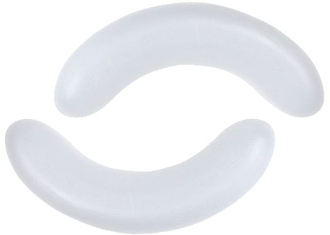 Polystyreen halve maan L25cm B6cm 2st