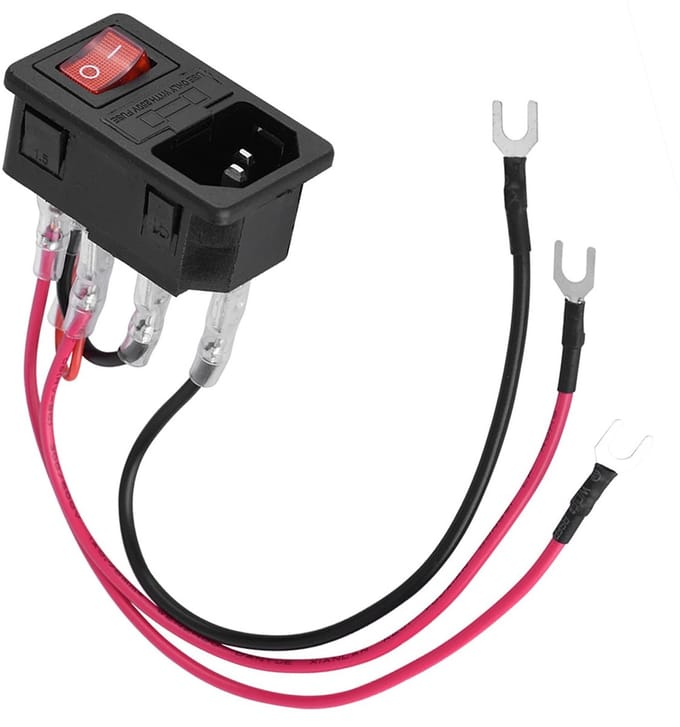 Dailygoody - 3D-Printer Aan/Uit Schakelaar - Tuimelschakelaar 10A 220V - Betrouwbare stroomaansluiting - Universele module - Ideaal voor 3D-printers -...