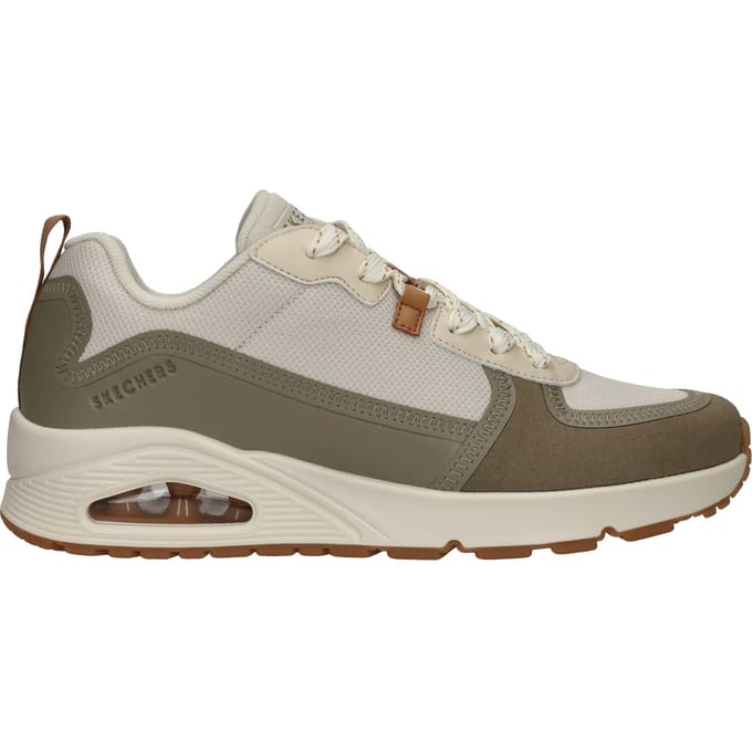 Skechers Uno Layover Sneakers beige Textiel