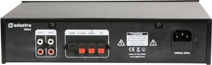 Adastra DM40 100V mixer-versterker 40W bluetooth USB en FM