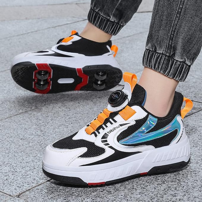 Patins à roulettes à double roue pour enfants et adolescents 39