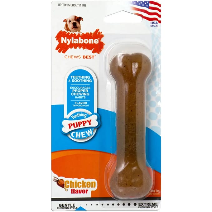 Hondenspeelgoed Nylabone Puppybone - Chicken S