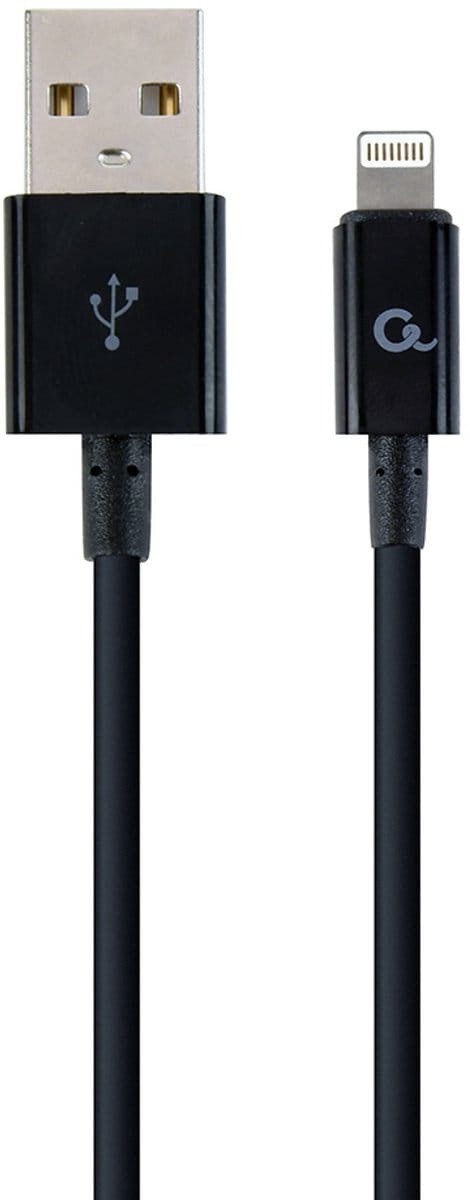 8-pin laad- & datakabel 1 meter zwart