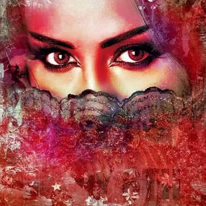 Safaary - Arabisch schilderij Beautiful Lina Rood
