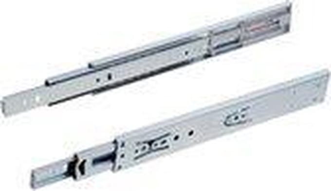 i-Fix kogelgelagerde lageleider | 45 x 450 mm | 100% uittrekbaar |SOFTCLOSE | 45 kg | 1 set