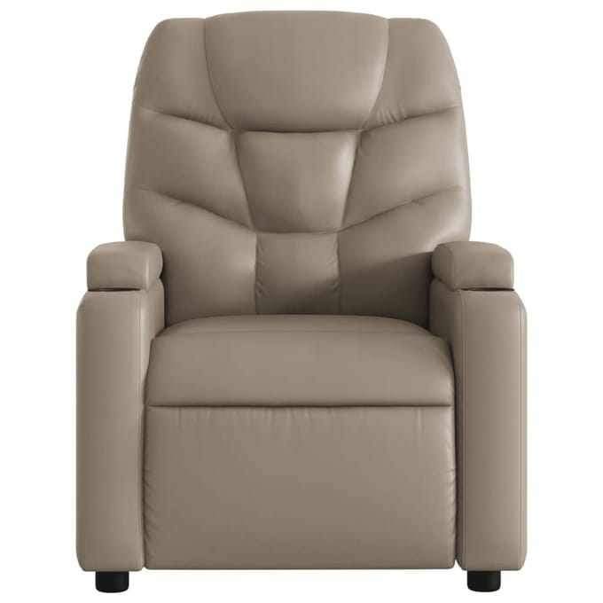 vidaXL - Fauteuil - verstelbaar - kunstleer - cappuccinokleurig