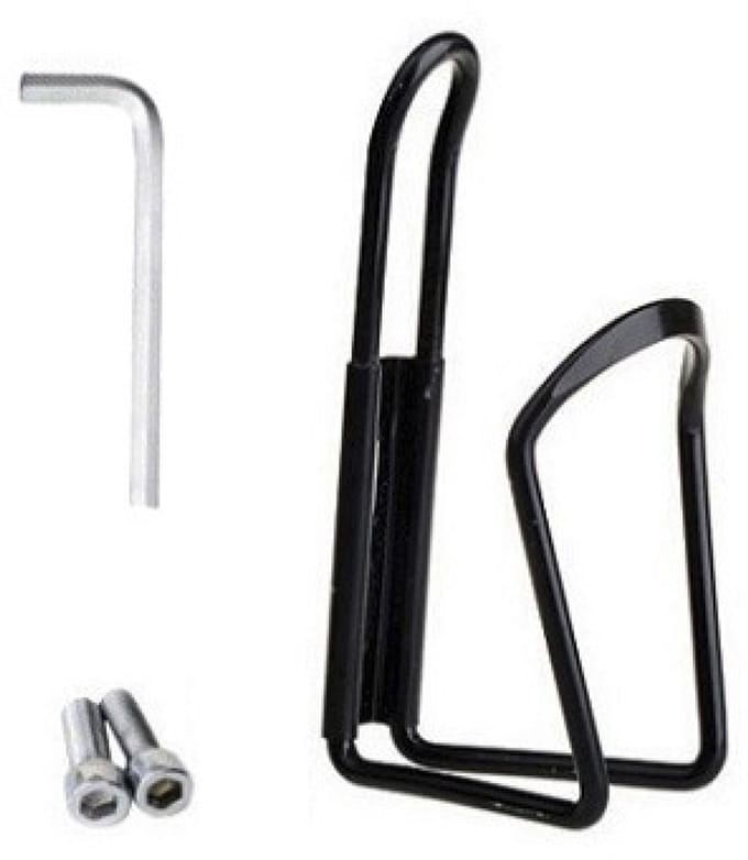 Voltano Fiets Bidonhouder Aluminium - Zwart - Inclusief Inbus