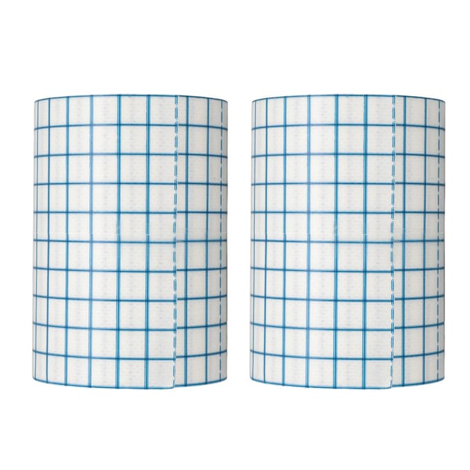 2 stuks Niet-geweven Fixatietape Mesh Ademende Fixatietape Beschermend Elastisch Verband 5cmx10m white