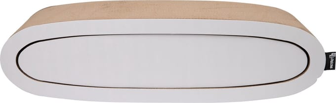 District 70 OVAL OFFICE kartonnen krabmeubel - Kleur Wit - 84 x 24 x 24 cm